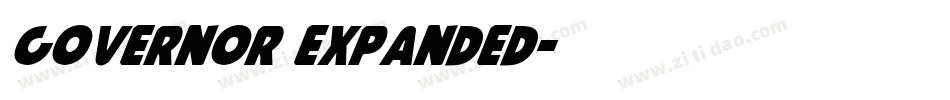 Governor Expanded字体转换